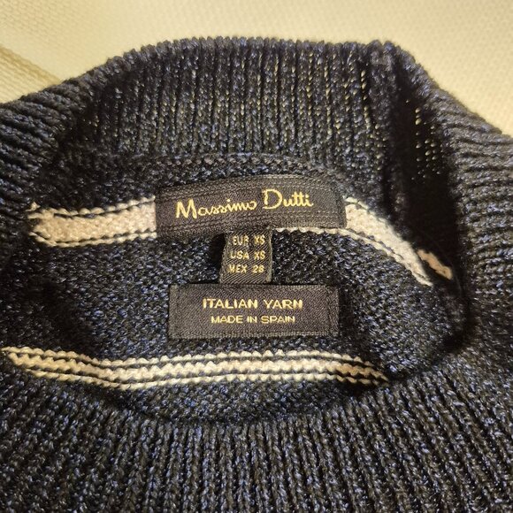 MASSIMO DUTTI Striped Tank Top In Navy - Picture 8 of 9